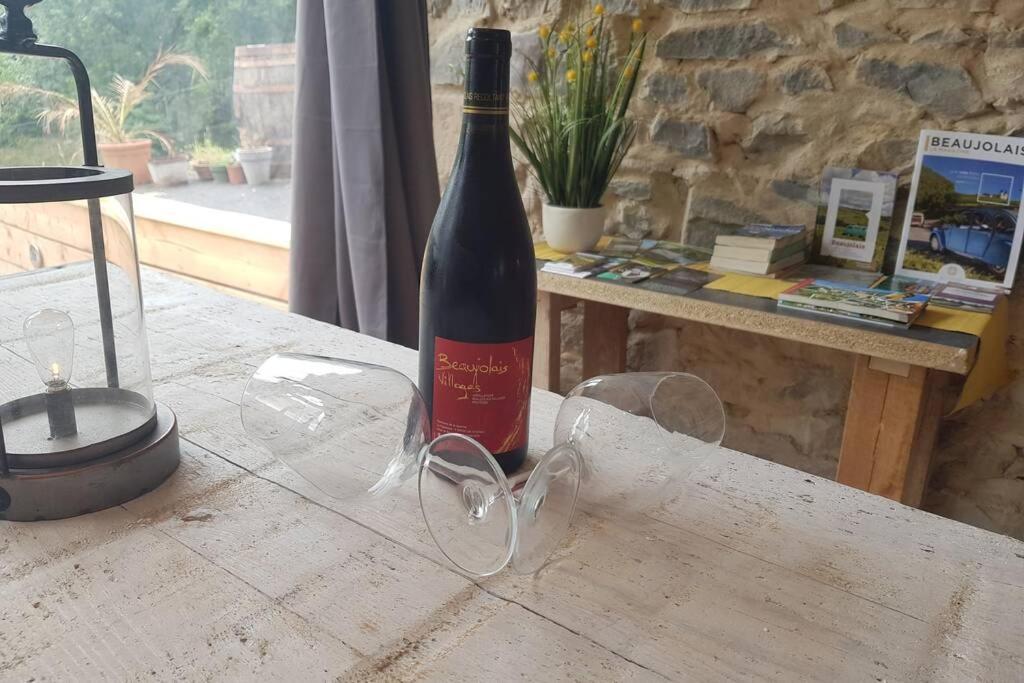 L'Idyllique - Studio Prive Sous Maison Saint-Didier-sur-Beaujeu エクステリア 写真