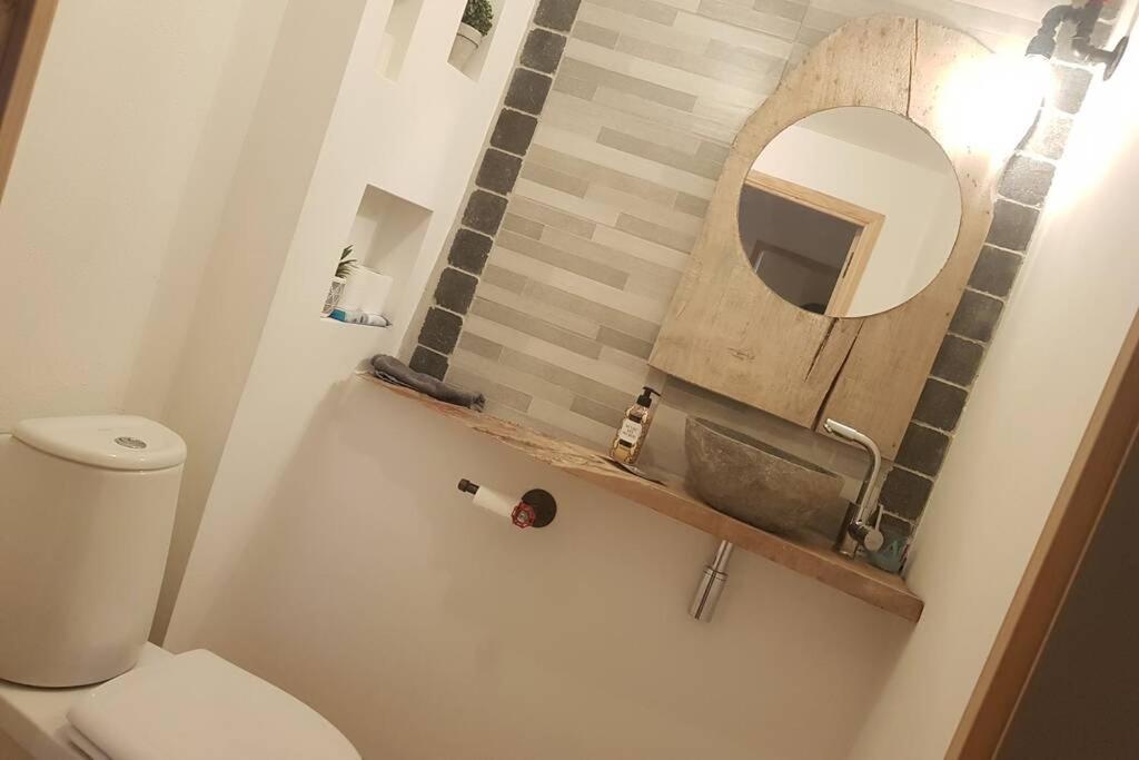 L'Idyllique - Studio Prive Sous Maison Saint-Didier-sur-Beaujeu エクステリア 写真