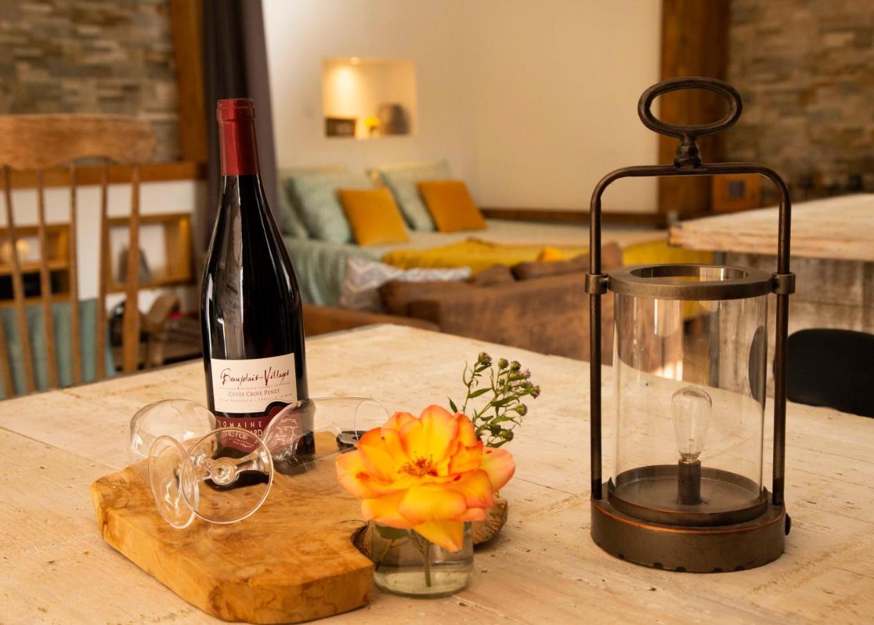 L'Idyllique - Studio Prive Sous Maison Saint-Didier-sur-Beaujeu エクステリア 写真